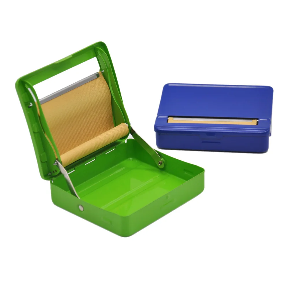 2022 New Arrival Colorful Metal Cigarette Case Manual Hand Rolling