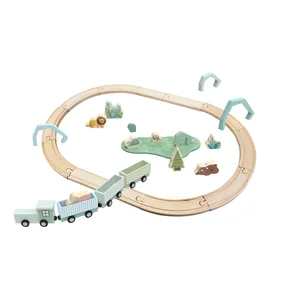 Unisex Toys Supplies Wooden Forest Train Set Educational Forest-Themed Kids Games Toys for Kids 36M+ Fun and Learning