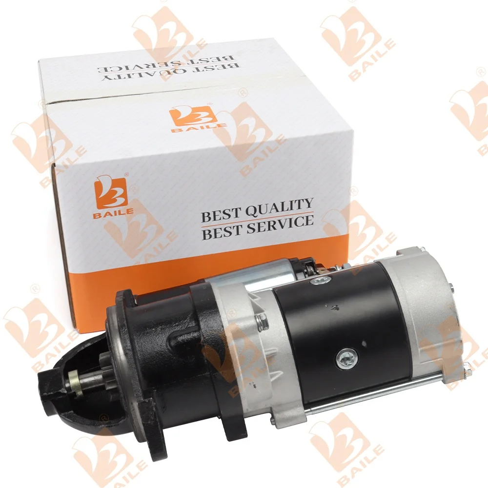 Engine 4BD1T Starter Motor for Isuzu 4BD1T 24V Starter Motor Diesel Engine for Engine Rebuild Replacement Parts