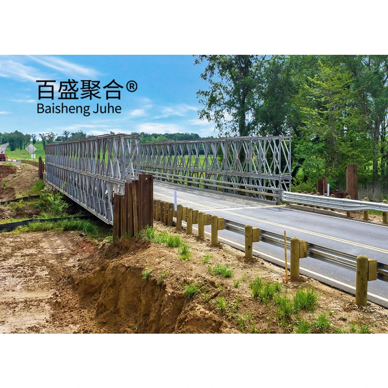Prefabricated Easy Build Modular Truss Bridge Construction Compact 200 Steel Structures Bailey Suspension Bridge