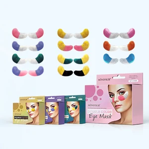 MOND'SUB Wholesale Custom Anti Wrinkle Hydrogel Eye Patch Collagen Gel Double Two Colors Eye Mask  for Dark Circle