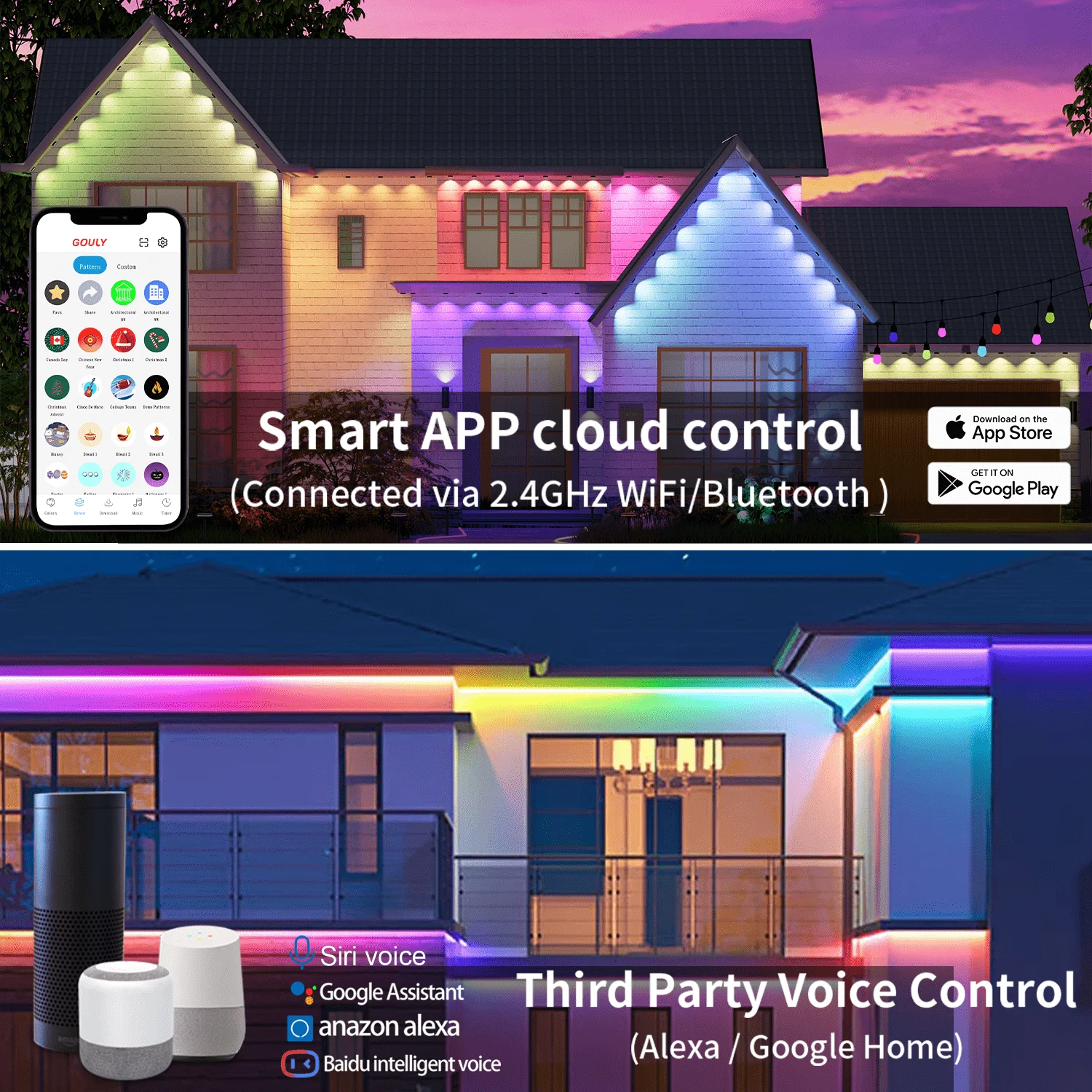 Addressable Pixel Controller Led Smart Wireless Wifi Voice Control Light Dimmer Music Sync 4 Output Pixel Controller