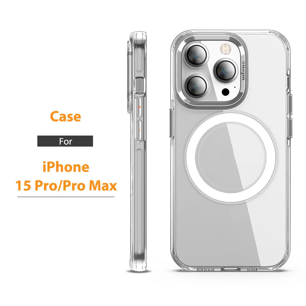 Clear Case For Iphone 15 14 13 12 Plus Pro Max Camera Protector Magnetic Ring Phone Transparent Hard Pc Airbag Wls82 Wlons