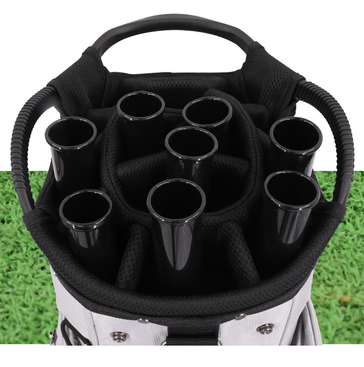 Black Plastic Golf Club Protector Golf Cart Bag Dividers Golf Bag Tubes
