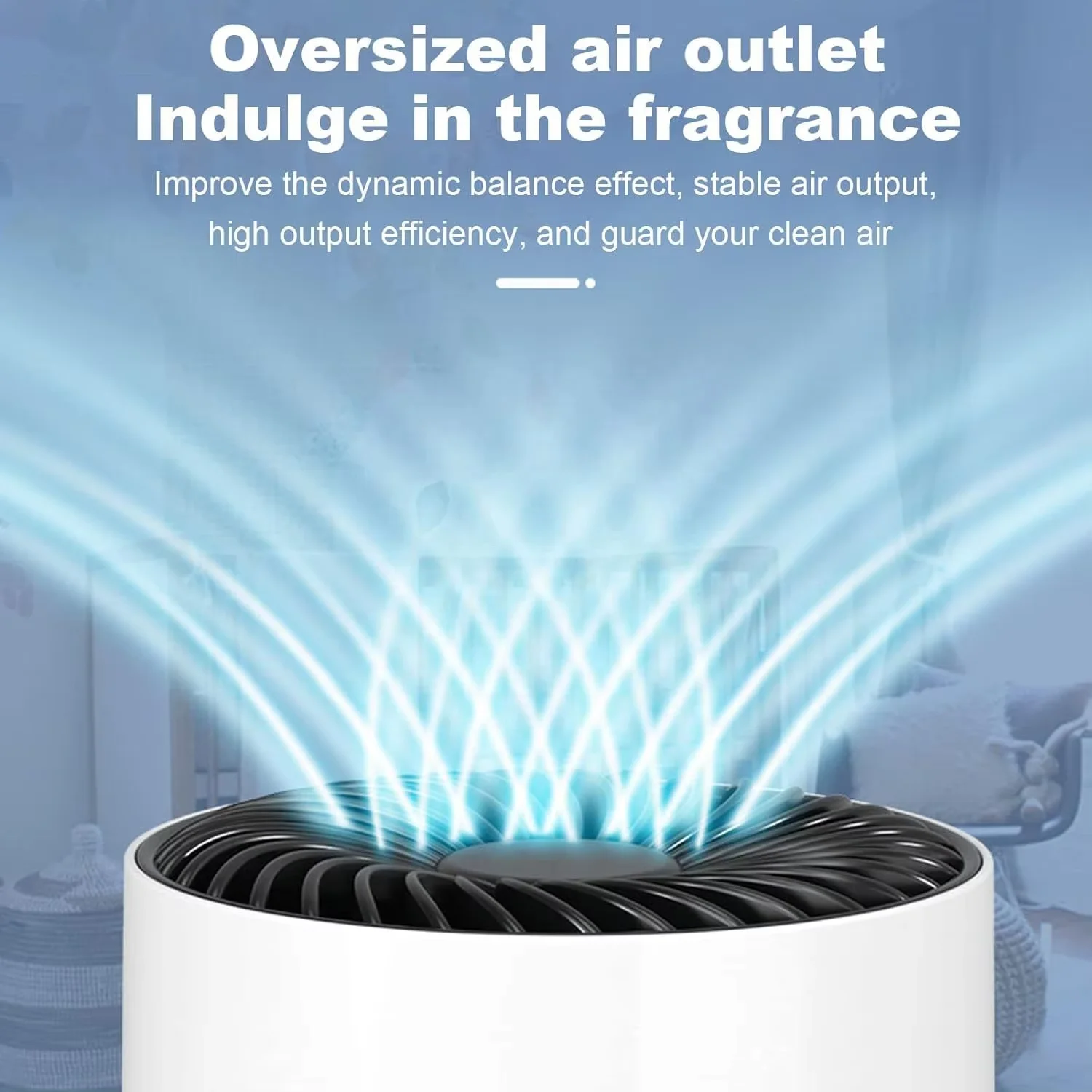 Mini Cylindrical HEPA Air Purifier One-touch Control Desktop Air Cleaner with USB Power Remove Smoke Dust Pollen for Home Office 4