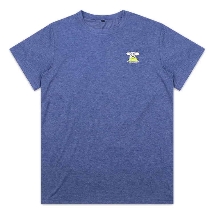 Qianzun Soft Tee Shirt Mens Oneck Short Sleeve Embroidery Logo Eco