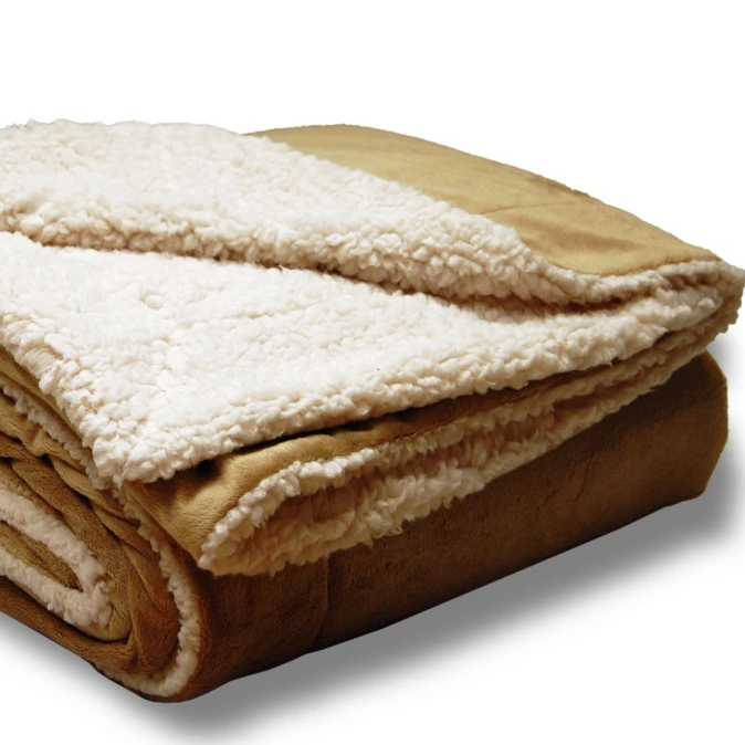 High Quality Fleece Waterproof Blanket Protector with Sherpa Lining for Dog and Sofa