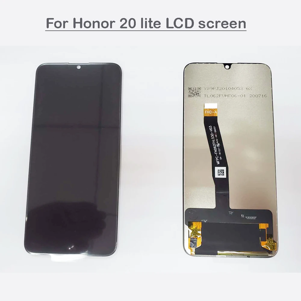 Écran Complet De Remplacement Pour Honor 20e / 20i / 10 Lite / 20 Lite - Noir - Pièce Détachée D'occasion