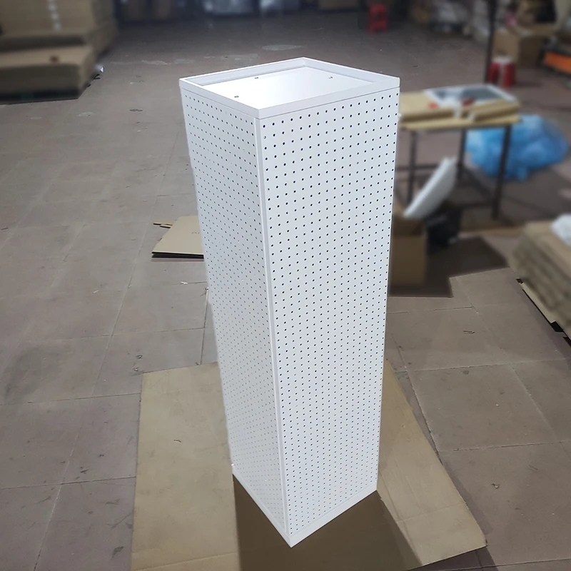 Mingtang Rotator Display Pegboard, Jewelry Display 360 Rotating Tower, Floor Standing Rotating Jewelry Display Stand