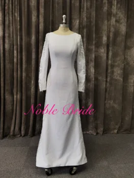 jubah satin princess cut