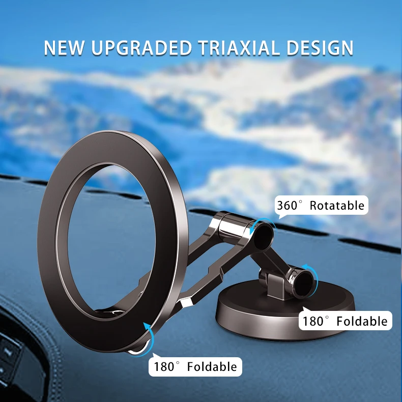 360 Degree Rotating Flexible Universal Stand Home Desk Usage Car Zinc Alloy Magnetic Mobile Phone Holder for iPhone