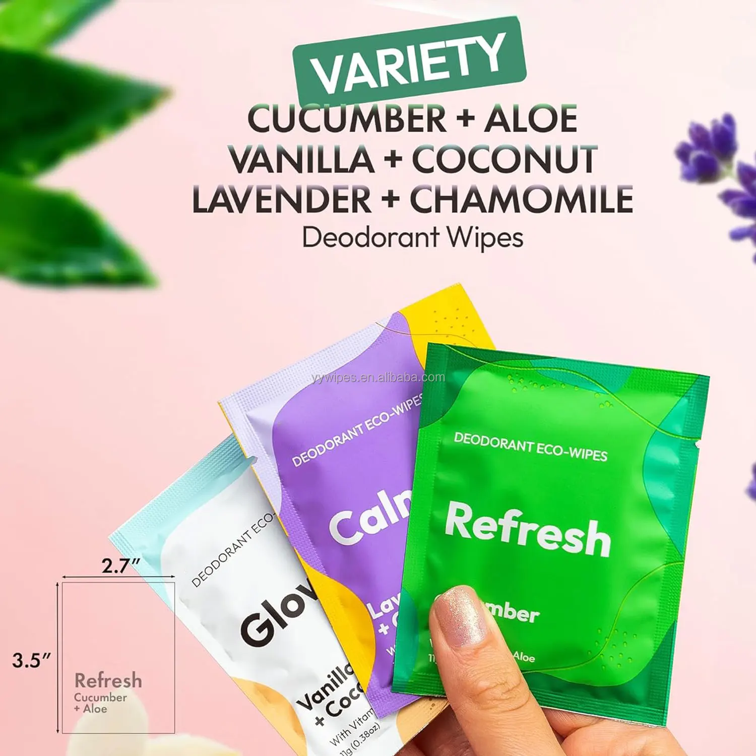 Custom Antiperspirant Deodorant Wipes Ecofriendly Biodegradable