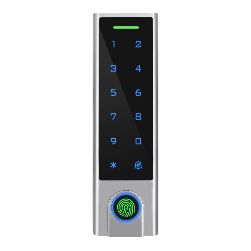 Biometric Smart Tuya WiFi Access Control Fingerprint Reader Waterproof IP66 Biometric Access Control Door Lock System