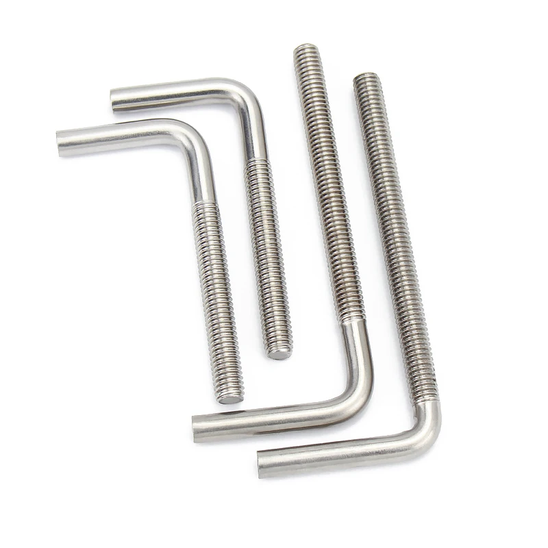 Factory L Bolts Customized Steel L Type Bolt Shape Anchor Bolt for Heavy Machine and Construction