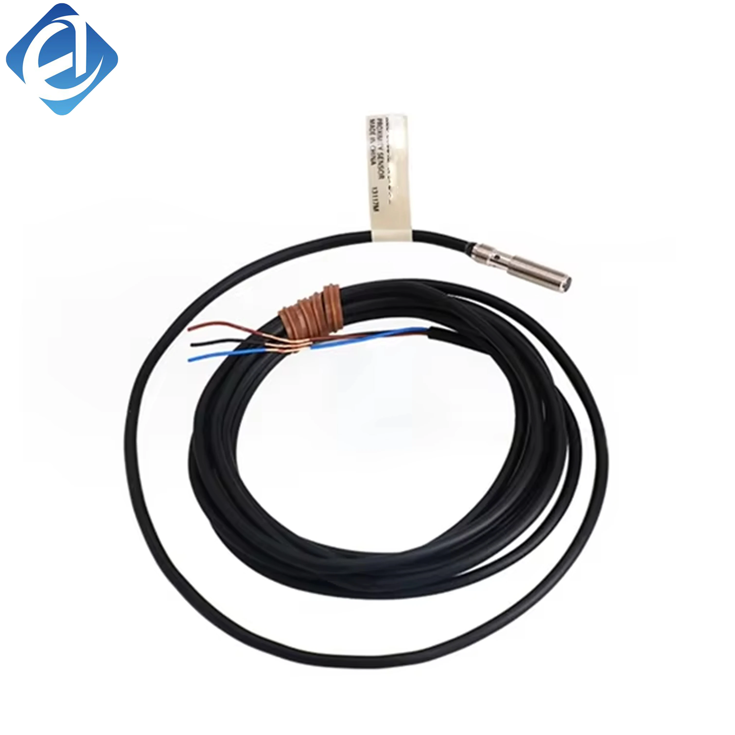 New Original Omron E2E series inductive proximity sensor. 2mm sensing distance, NPN output, 12–24V DC, IP67 protection, stable anti-interference performance. Compact and durable, widely used for metal object detection, positioning and counting in automate