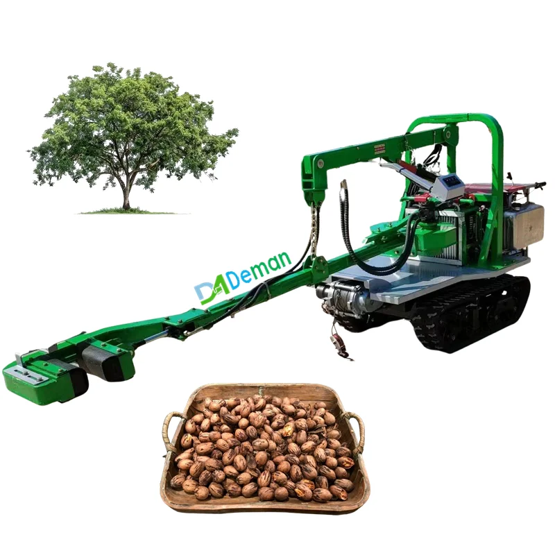 Crawler Tracks Plum Tree Shaker Pecan Almond Tree Shaking Machine Apricot plum Tree Vibration Harvester