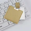 Xf gold - espejo 60*60mm funda de cuero 68*65mm