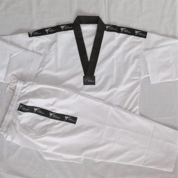 White Black Red Cheap Taekwondo Uniform Itf Men China Dobok Ultra Light ...