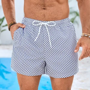Man's Board Short Quick Dry Custom Logo Pattern Men's Surf Quick Dry Board Short Swimwear Swimsuit Swimming Wear Trunking