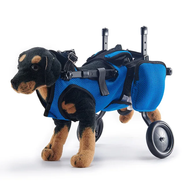 Cross-Border Pet Supplies Auxiliary Car Dog Sedder for Elderly and Puppy Temperature Monitoring Walking Rehabilitation Cart