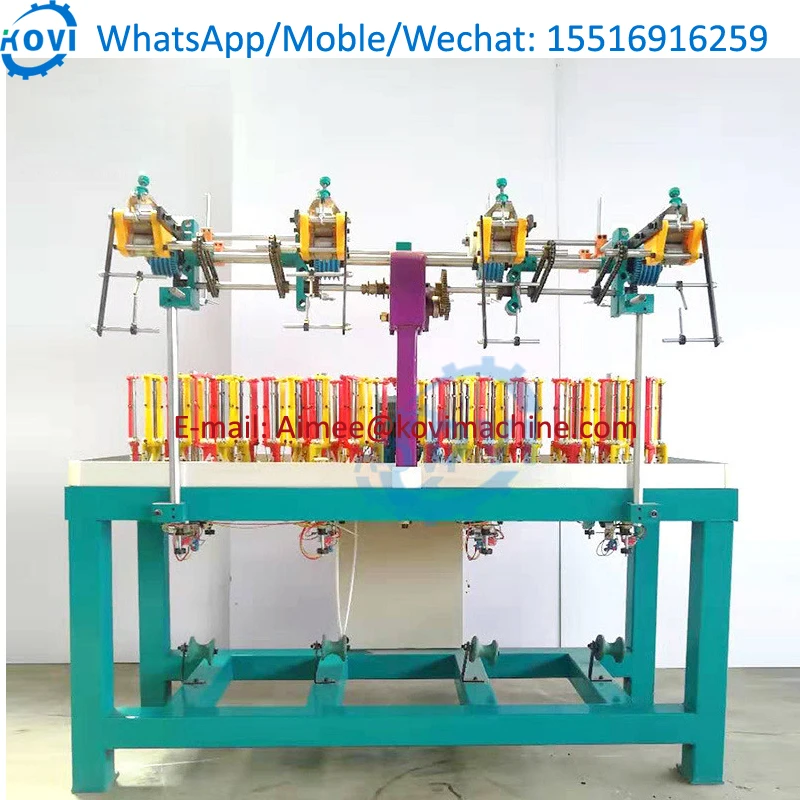 High Speed Braid Cord Making Machine Elastic Cord Round Rope String Braiding Machine 32 Spindle Rope Braider Machine