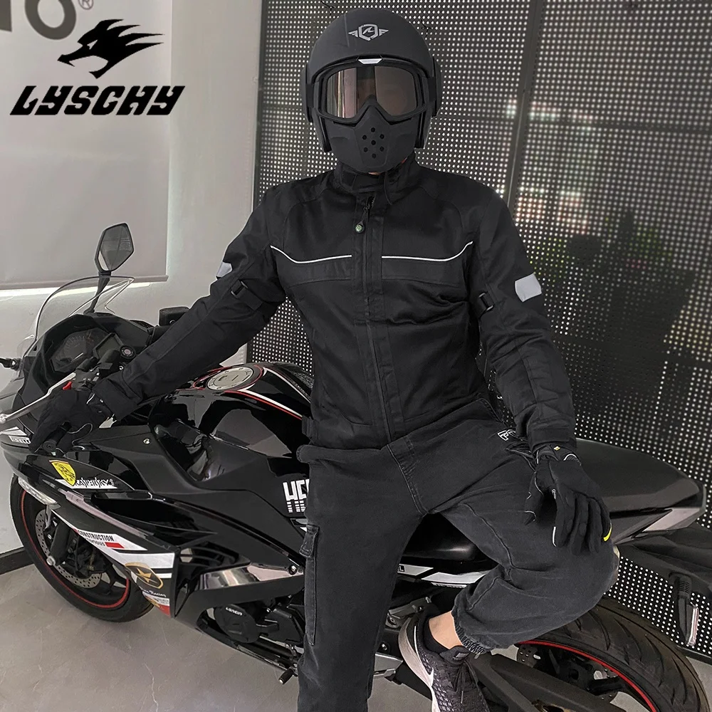 Мужская мотоциклетная куртка из ткани Оксфорд дышащая Светоотражающая для езды на мотоцикле