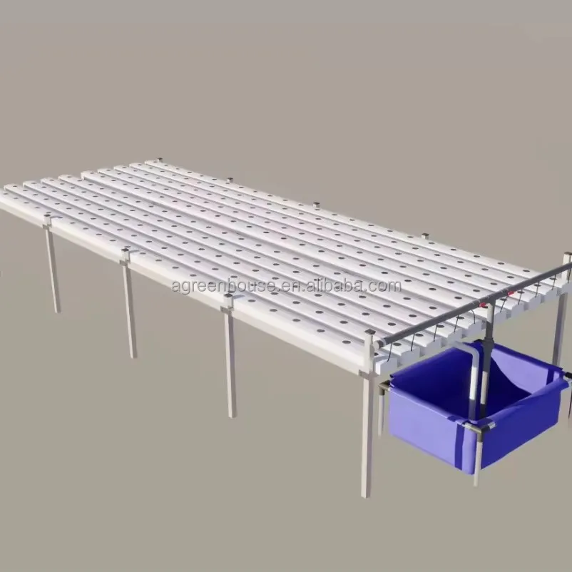 Greenhouse Soilless Cultivation System A-frame Nutrient Film Technique NFT Channel Efficient Vegetable Cultivation 0