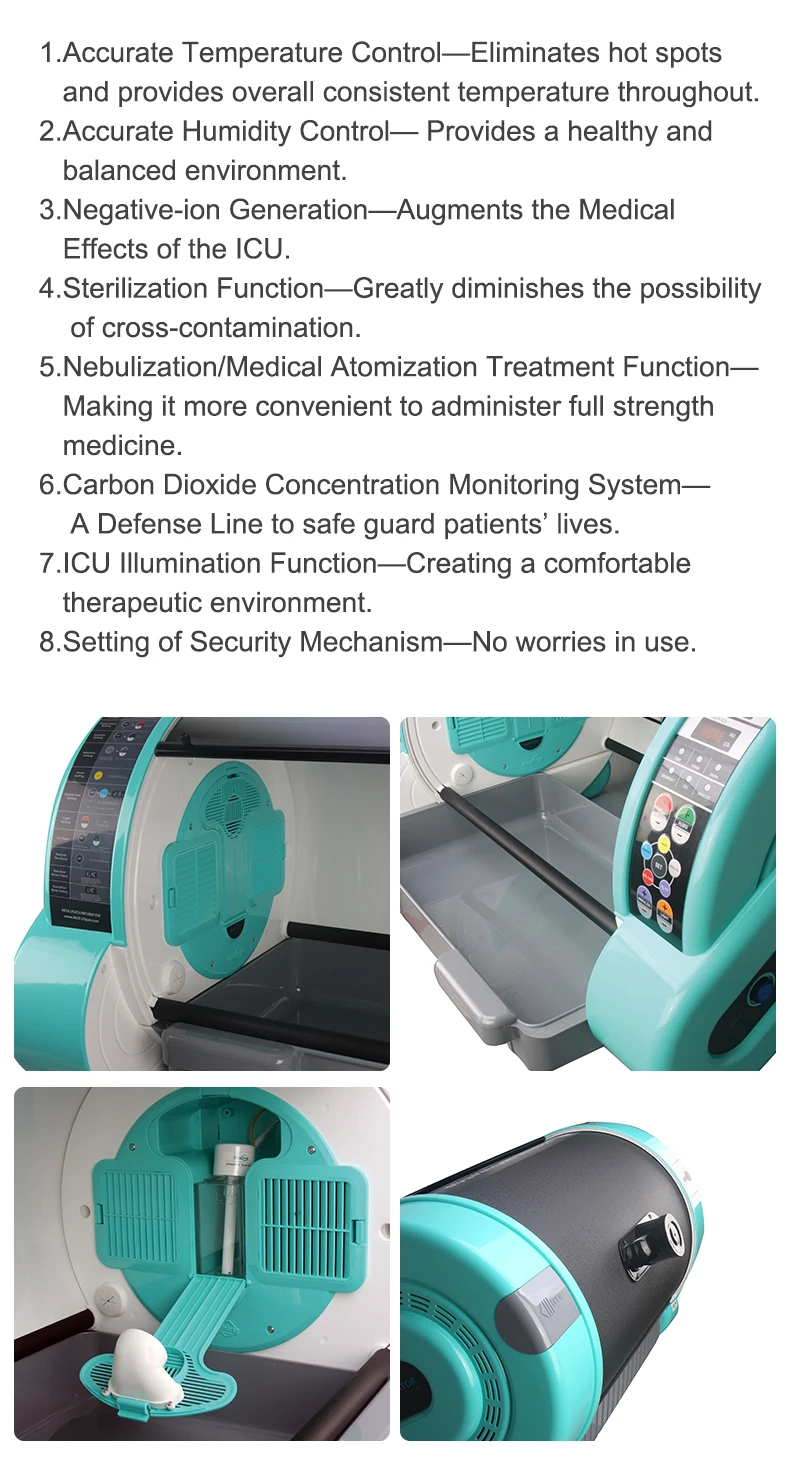Uc1801 Oxygen Pet Incubator Fully Automatic Icu Newborn French Bulldog