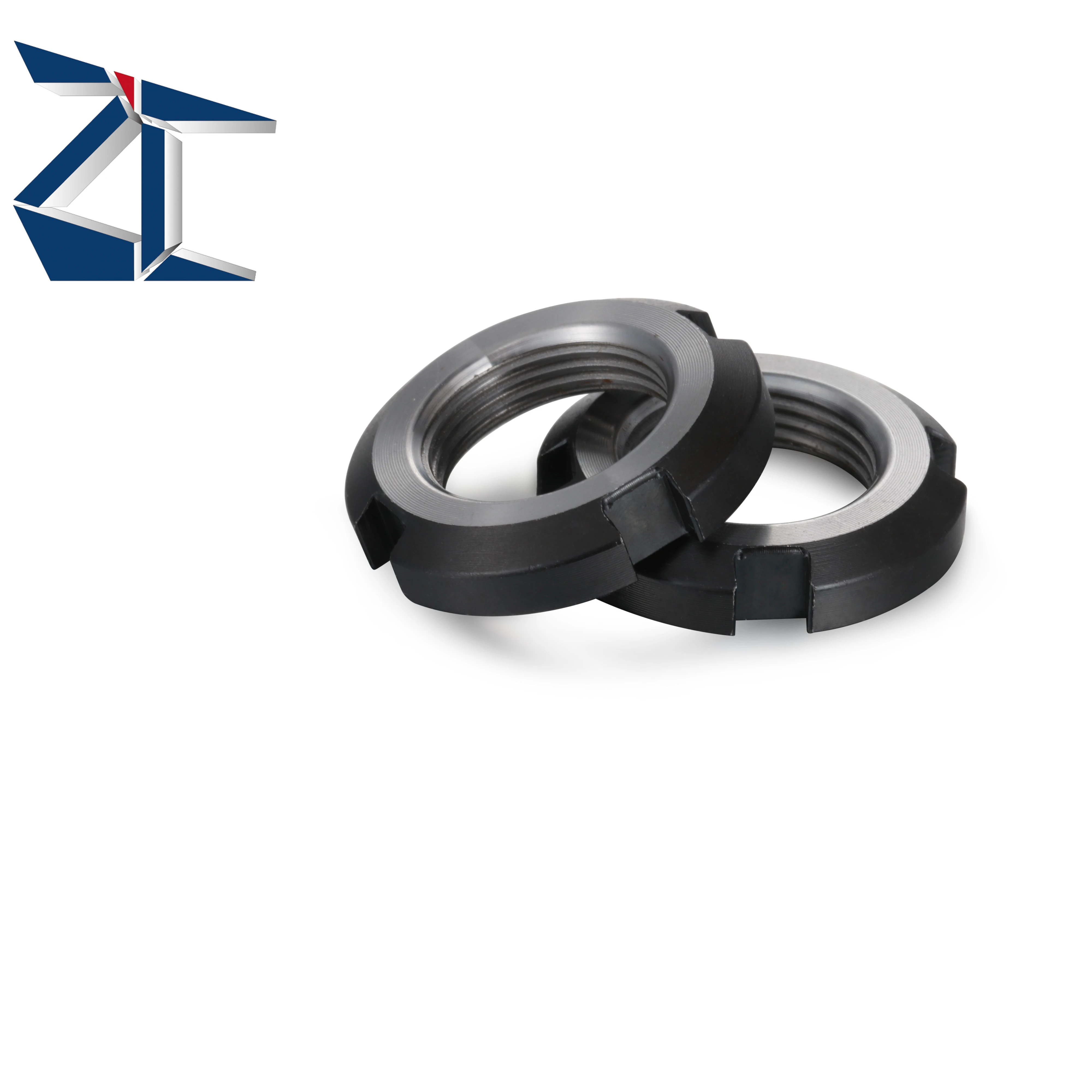 High Quality Black Retaining Four-Slot Slotted Round Nuts Carbon Steel Round Lock Nut For Various Rolling Bearings