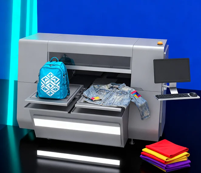 Wholesale New 4-Head DTG 3D Printer Double Station Direct-to-Garment Digital Technology for Fabric T-Shirt Printing