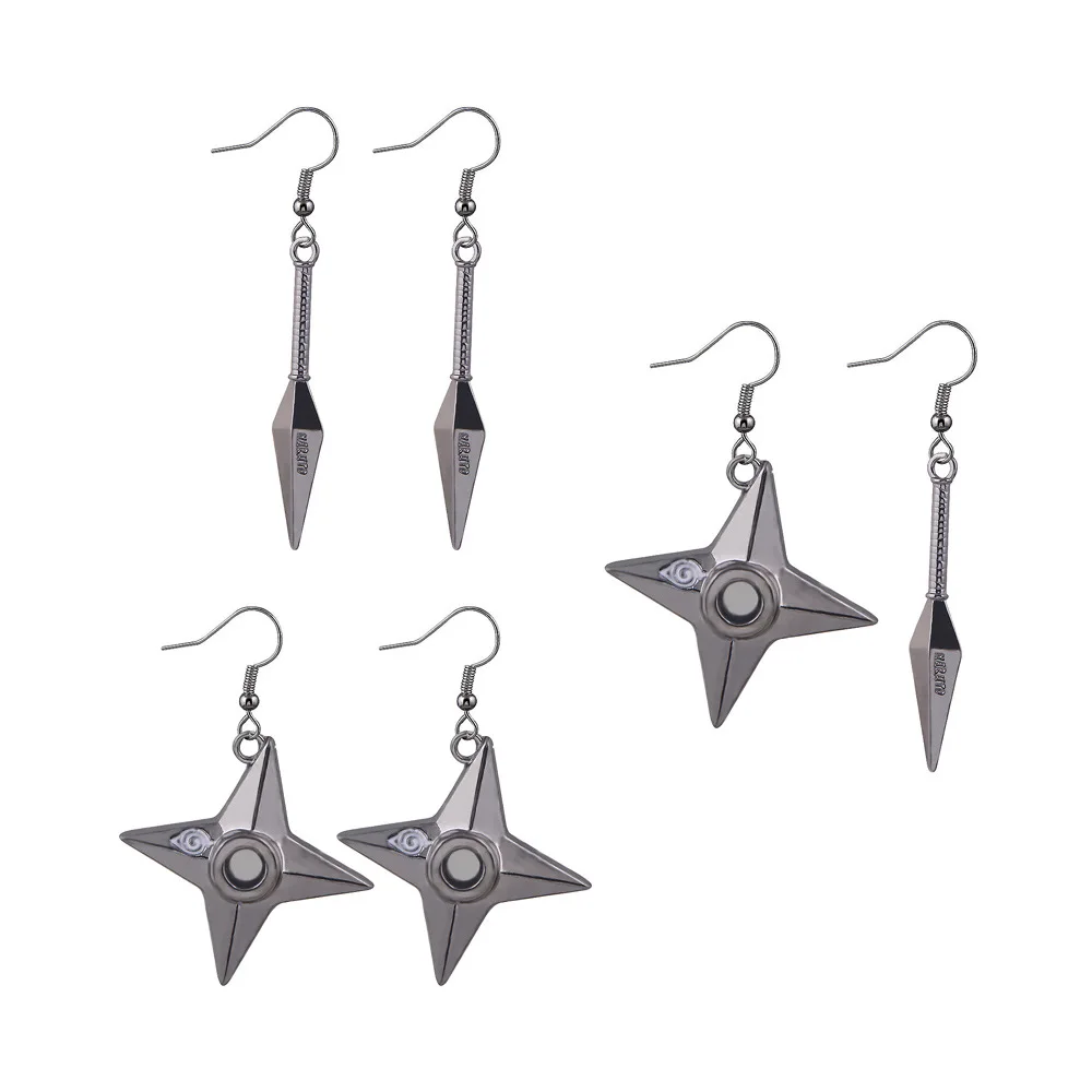 Konoha Shuriken-pendientes Sasuke Shuriken Akatsuki, joyería de Anime, Nube  Roja| Alibaba.com