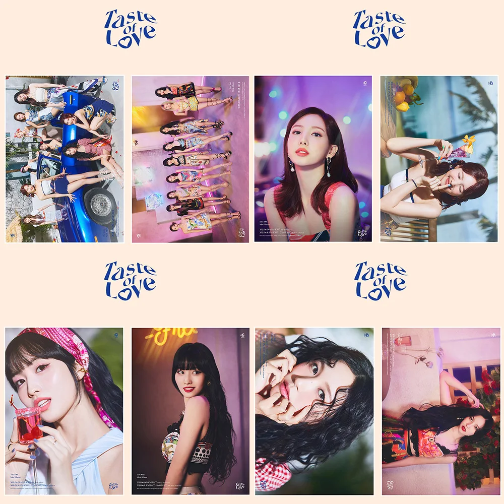 Wholesale 2pcs Set Kpop Idol Merchandise Twice Taste Of Love Adhesive Sticker Poster Buy Twice Poster Twice Wallpaper Poster Twice Adhesive Sticker Product On Alibaba Com