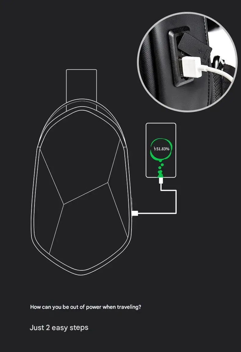 New Style Trendy Design Polyhedron Shoulder Messenger Chest Bag Motorcycle Saddlebags Luggage Black Blue OXford Cloth+Polyester