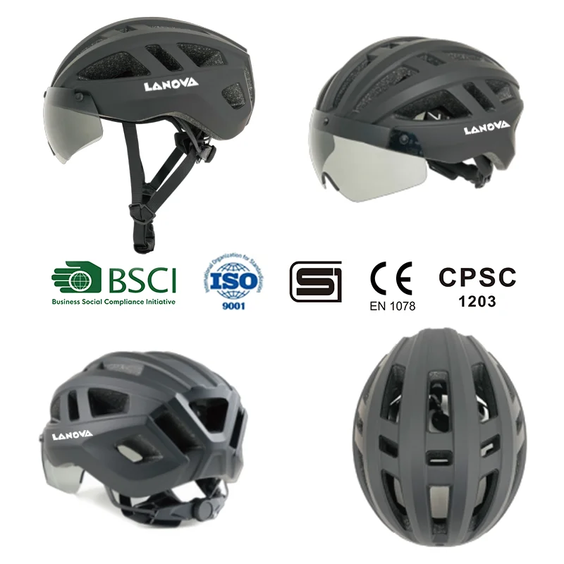 LANOVA Erwachsenen-Fahrradhelm mit Visier Fahrrad-Radhelm Professioneller  Straen-Mountainbike Ultraleichter Straenhelm Fahrradhelm| Alibaba.com
