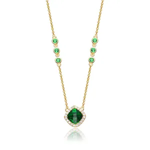 Keiyue New Fashion Design 925 Sterling Silver Necklace for Ladies Multi-Color Style for Engagement or Wedding