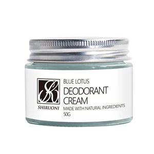 OEM ODM Vegan Natural Blue Lotus Deodorant Cream Skin Organic Moisturizing for Armpit Underarm Skin Care Protection