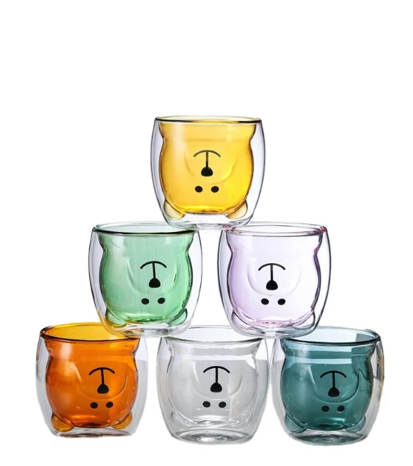 High Borosilicate Glass Creative Coffee and Milk Beverage Cup Various Styles for Back to School