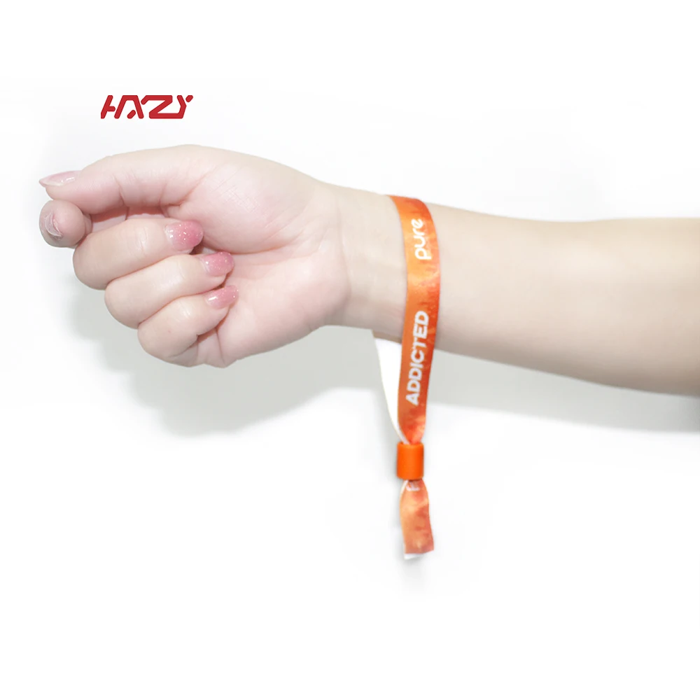 Colorful One Way Plastic Snap Closure Wristband Lock for Wholesale Hxzy