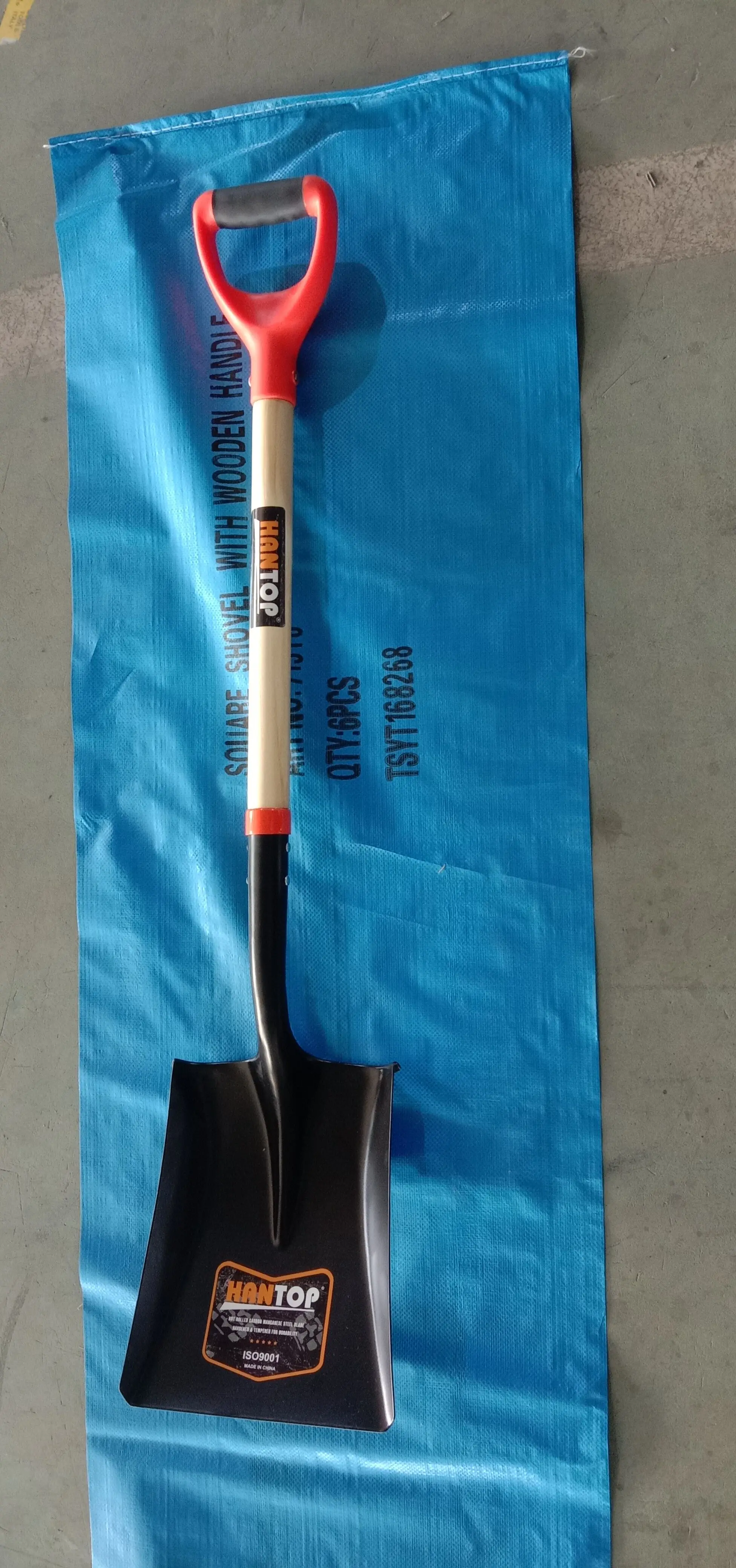 71318 Hantop Square Garden Shovel S519 With Wooden Handle Pa Grip Buy Shovel,Garden Shovel