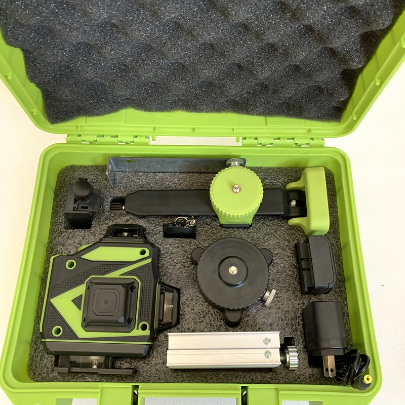 DZA Cross Rotary Tool 12/16 Line 20mw 505 520nm Green 3D/4D  Laser Level