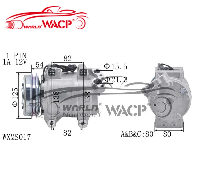 Compressor MN123626/5060121511 12V Auto AC Compressor for Mitsubishi L200 for Triton for Pajero 2.5D DKS15D WXMS017