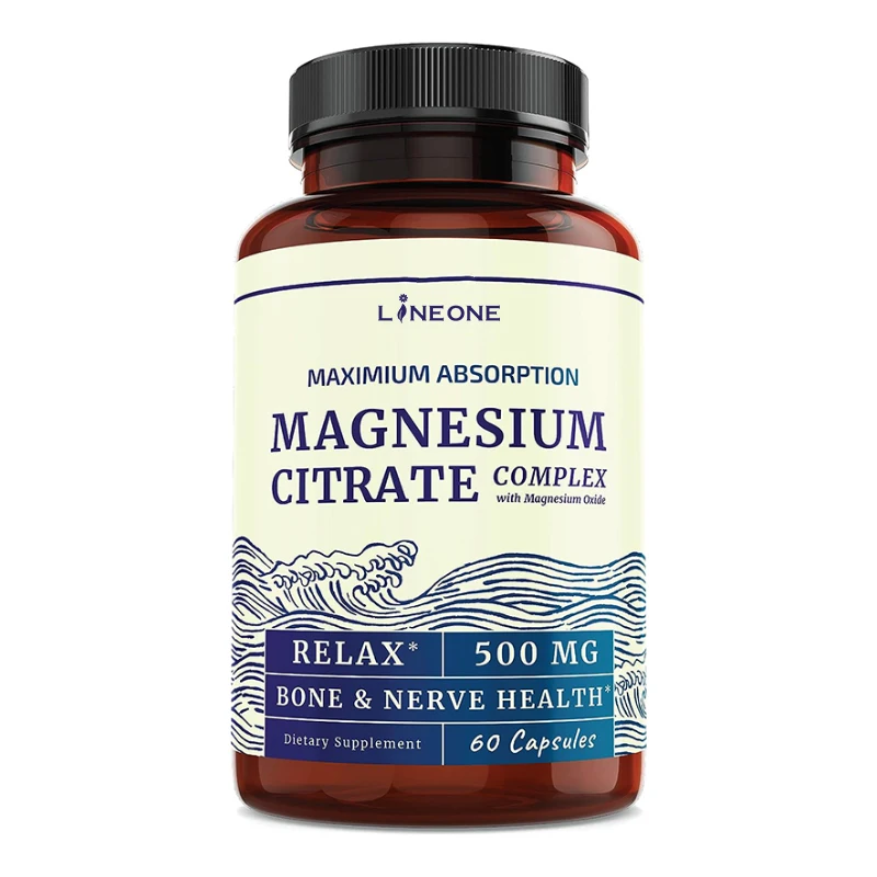 OEM Magnesium citrate Capsules Magnesium Supplement With Zinc Bone Heart Joint Support Magnesium glycine C