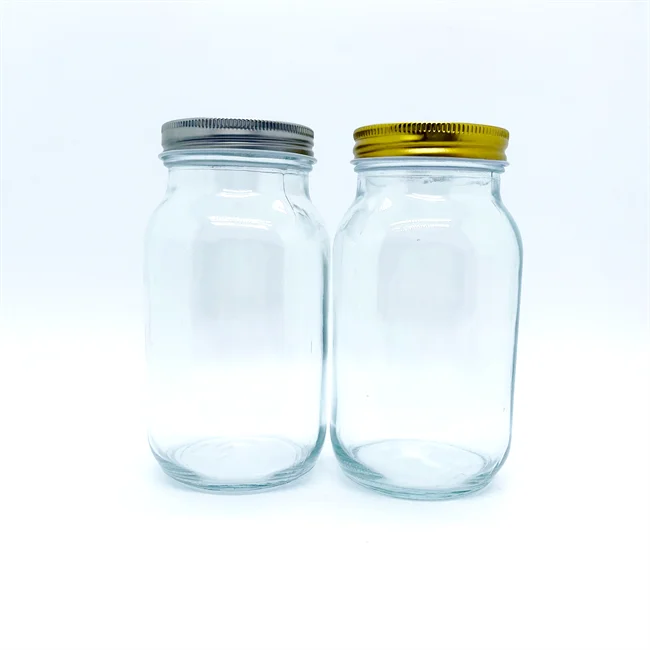 4 Oz 8oz 12 Oz 16 Oz 32 Oz 300ml Wide Mouth Glass Jam Mason Jar with Metal  Lids - China Glass Jar and Mason Jar price