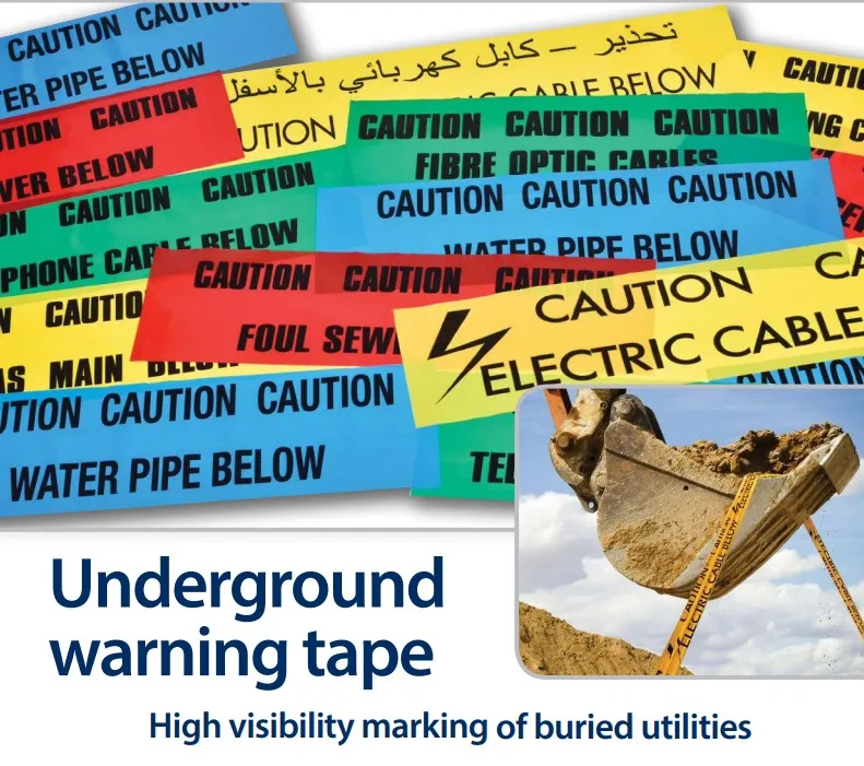 Yellow Durable Construction Buried Utility Cable Wire Continuous