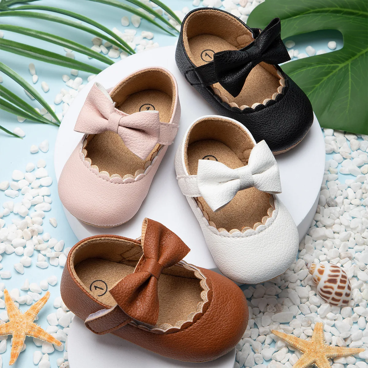 Rubber Sole Flat Baby Girls Shoes Baby Girls Dress Princess Shoes