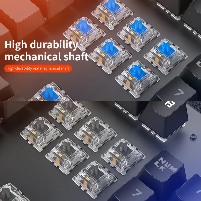 Classic ZK-3 Wired Mechanical Keyboard - RGB Backlit, 104 Keys