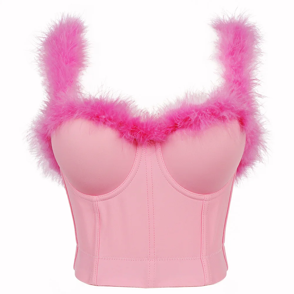  Pink Corset top Sexy Corset Lingerie for Women's