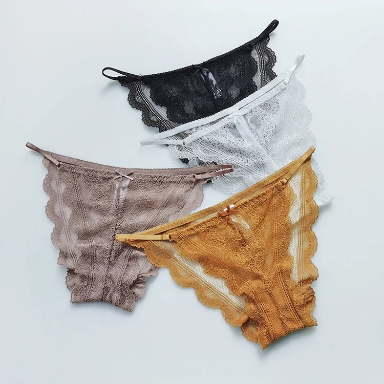 Women's Underwear Lace Panties Floral Lingerie Woman Panties Sexy Thong ...