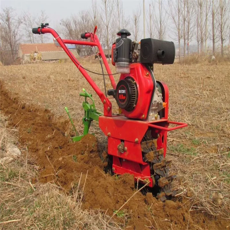 Power Tiller Machine Automatic Cultivating Blade Mini Farm Soil Ploughing Machine Core Motor Rotary Tiller Plow Cultivator
