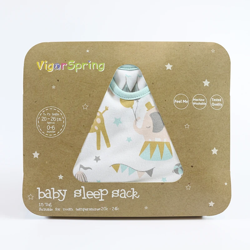 Wholesale 1.5 Tog Baby Sleep Sack 100 Cotton Printed Sleeveless Zipper Baby Wearable Blanket